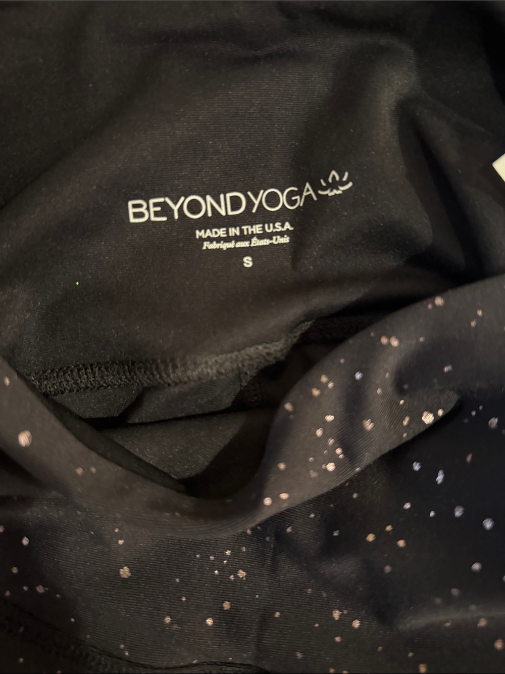 Beyond Yoga Black Speckled Leggings